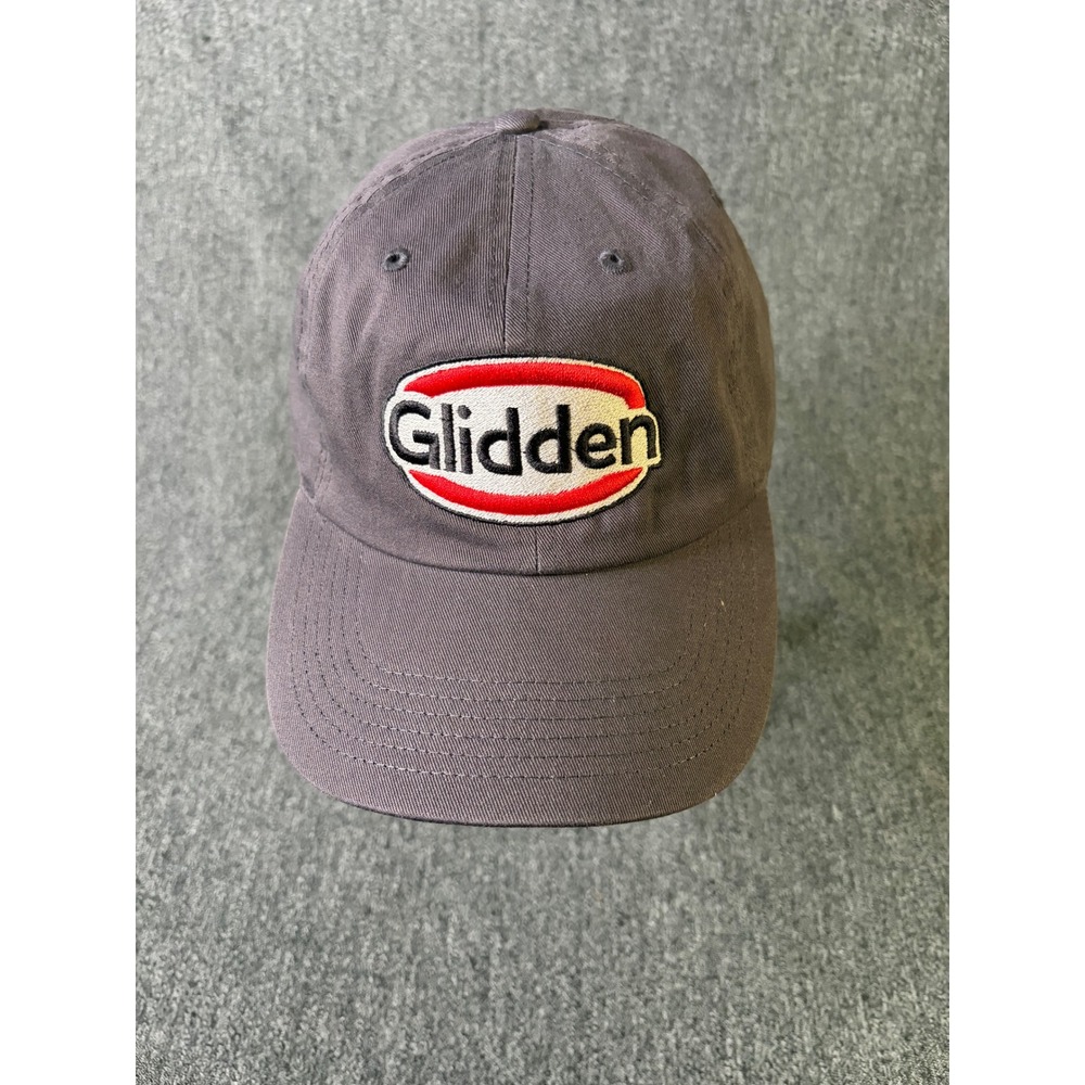Gelante Glidden Paint Logo Baseball Cap Hat Gray Cotton Adjustable Strapback